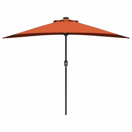 Trädgårdsparasol Terracotta 294 x 150 x 224 cm