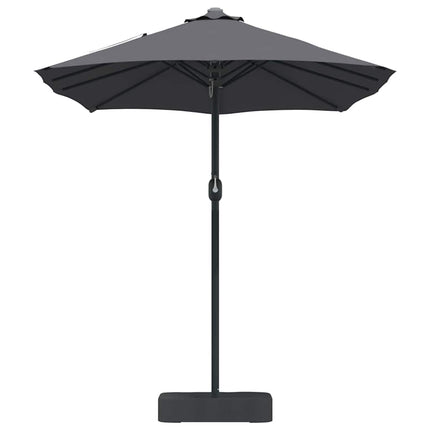 Trädgårdsparasol Antracit 385 x 209 x 244 cm Polyester och Stål
