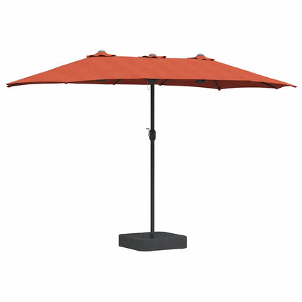 Trädgårdsparasol Terracotta 385 x 209 x 244 cm