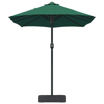 Trädgårdsparasol Grön 385 x 209 x 244 cm Polyester