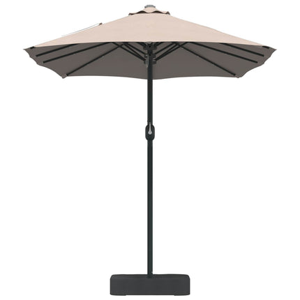 Trädgårdsparasol Taupe 385 x 209 x 244 cm Polyester