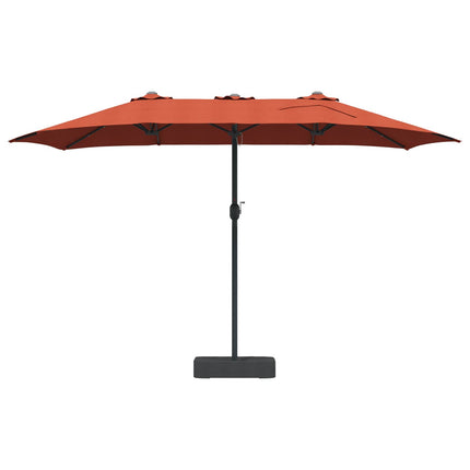 Trädgårdsparasol Terracotta 385 x 209 x 244 cm Polyester