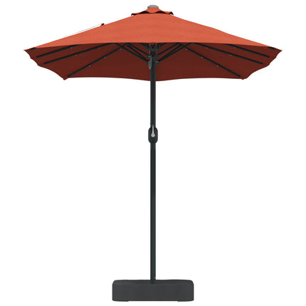 Trädgårdsparasol Terracotta 385 x 209 x 244 cm Polyester