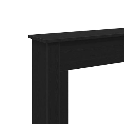 Öppen spis infattning svart ek 75x20x87,5 cm konstruerat trä