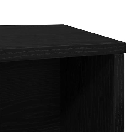 Kattlåda svart ek 60x40x40 cm konstruerat trä