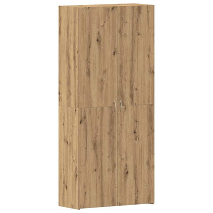 Skoskåp med hylla Brun 80 x 35.5 x 180 cm Konstruerat trä