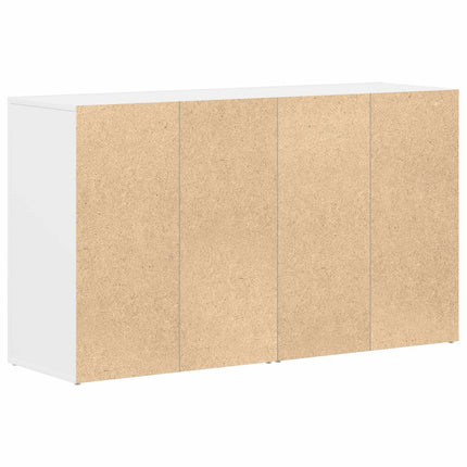 Sideboard med låda Vit 120 x 36 x 69 cm Konstruerat trä