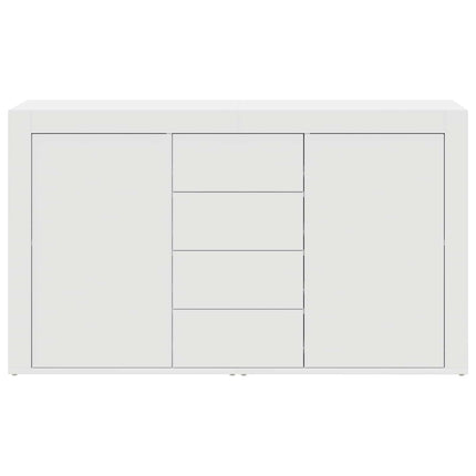 Sideboard med låda Vit 120 x 36 x 69 cm Konstruerat trä