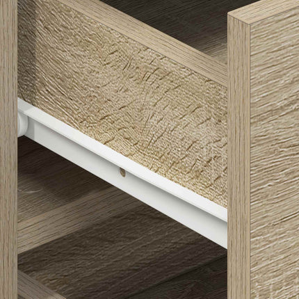 Sideboard med låda Sonoma-ek 120 x 36 x 69 cm Konstruerat trä