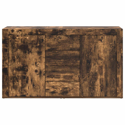 Sideboard med låda Rökt ek 120 x 36 x 69 cm Konstruerat trä
