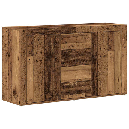 Sideboard med låda Gammalt trä 120 x 36 x 69 cm Konstruerat trä