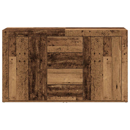 Sideboard med låda Gammalt trä 120 x 36 x 69 cm Konstruerat trä