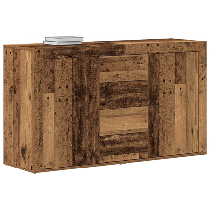 Sideboard med låda Gammalt trä 120 x 36 x 69 cm Konstruerat trä