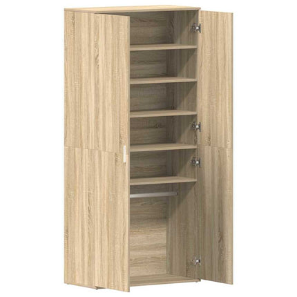 Skoskåp 80 x 39 x 178 cm Konstruerat trä Sonoma-ek
