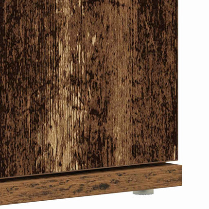 Skoskåp 80 x 39 x 178 cm Konstruerat trä Gammalt trä