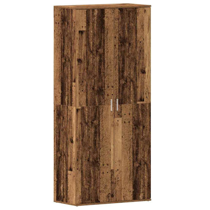 Skoskåp 80 x 39 x 178 cm Konstruerat trä Gammalt trä