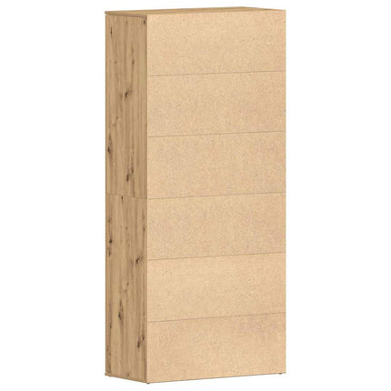 Skoskåp 80 x 39 x 178 cm Konstruerat trä Artisan Ek