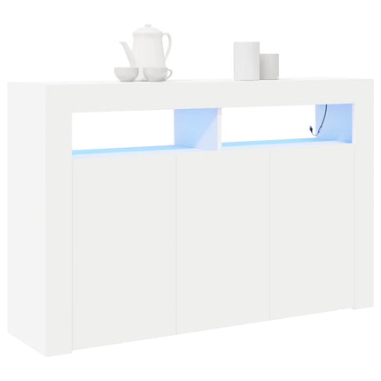 Sideboard Vit 116 x 30 x 75 cm Konstruerat trä