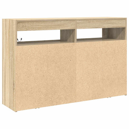 Sideboard Sonoma-ek 116 x 30 x 75 cm Konstruerat trä