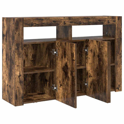 Sideboard Rökt ek 116 x 30 x 75 cm Konstruerat trä