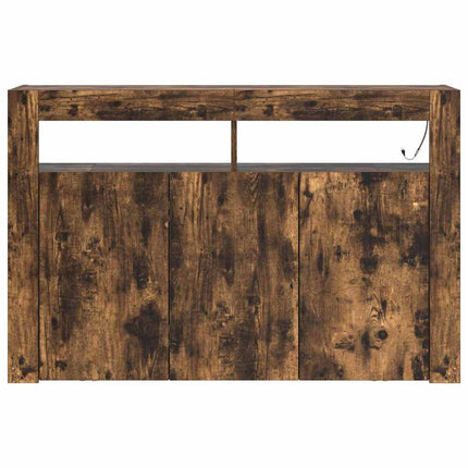 Sideboard Rökt ek 116 x 30 x 75 cm Konstruerat trä