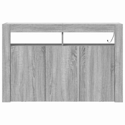 Sideboard Grå Sonoma 116 x 30 x 75 cm Konstruerat trä