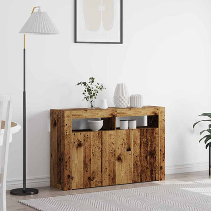 Sideboard Gammalt trä 116 x 30 x 75 cm Konstruerat trä