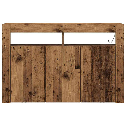 Sideboard Gammalt trä 116 x 30 x 75 cm Konstruerat trä