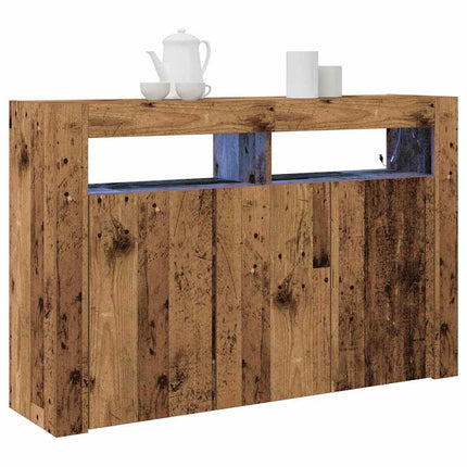 Sideboard Gammalt trä 116 x 30 x 75 cm Konstruerat trä