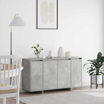 Sideboard Betonggrå 135 x 41 x 75 cm Konstruerat trä