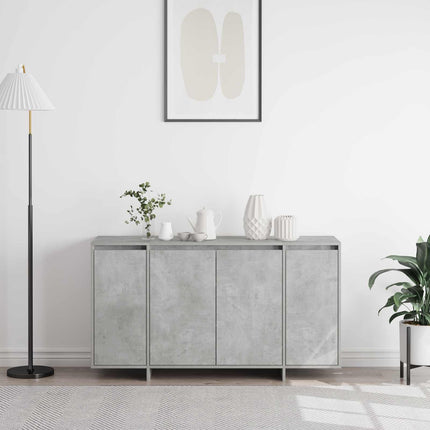Sideboard Betonggrå 135 x 41 x 75 cm Konstruerat trä