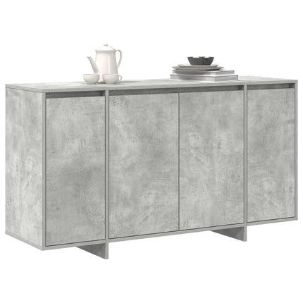 Sideboard Betonggrå 135 x 41 x 75 cm Konstruerat trä