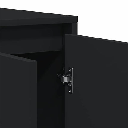 Sideboard Svart 120 x 41 x 75 cm Konstruerat trä