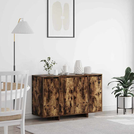 Sideboard Rökfärgad ek 120 x 41 x 75 cm Konstruerat trä