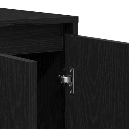 Sideboard Svart ek 120 x 41 x 75 cm Konstruerat trä