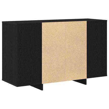 Sideboard Svart ek 120 x 41 x 75 cm Konstruerat trä