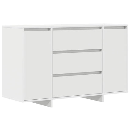 Sideboard med låda Vit 120 x 41 x 75 cm Konstruerat trä