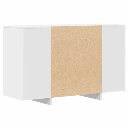 Sideboard med låda Vit 120 x 41 x 75 cm Konstruerat trä