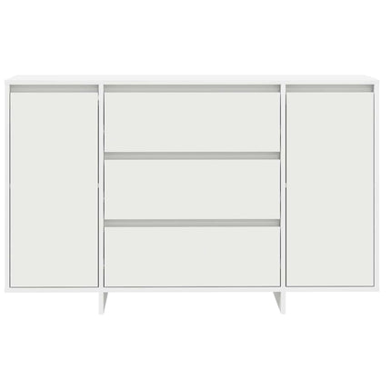 Sideboard med låda Vit 120 x 41 x 75 cm Konstruerat trä