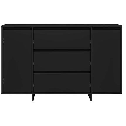 Sideboard med låda Svart 120 x 41 x 75 cm Konstruerat trä