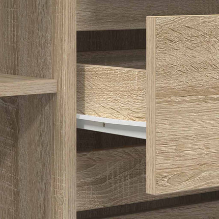 Sideboard med låda Sonoma-ek 120 x 41 x 75 cm Konstruerat trä