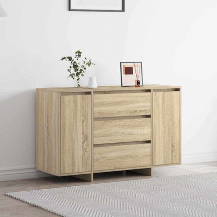 Sideboard med låda Sonoma-ek 120 x 41 x 75 cm Konstruerat trä