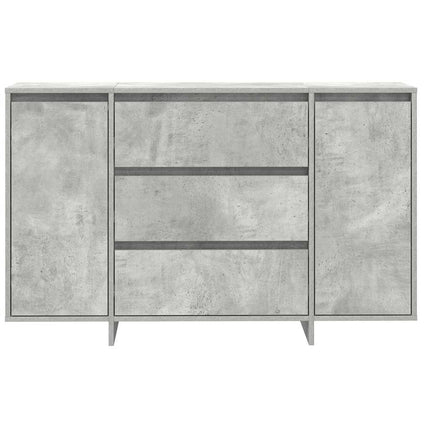 Sideboard med låda Betonggrå 120 x 41 x 75 cm Konstruerat trä