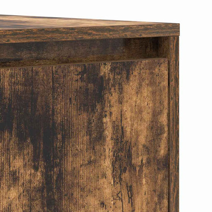 Sideboard med låda Rökt ek 120 x 41 x 75 cm Konstruerat trä