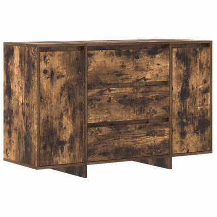 Sideboard med låda Rökt ek 120 x 41 x 75 cm Konstruerat trä