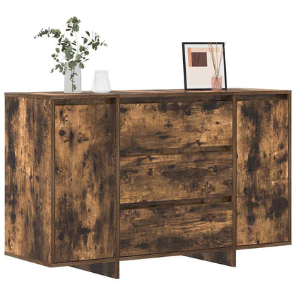 Sideboard med låda Rökt ek 120 x 41 x 75 cm Konstruerat trä