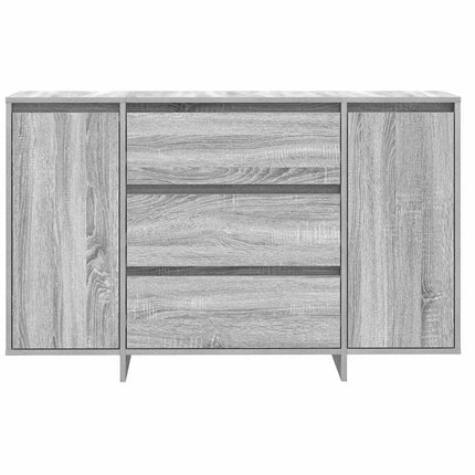 Sideboard med låda Grå Sonoma 120 x 41 x 75 cm Konstruerat trä