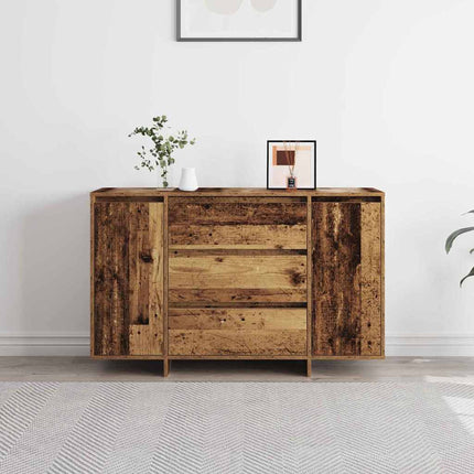 Sideboard med låda Gammalt trä 120 x 41 x 75 cm Konstruerat trä