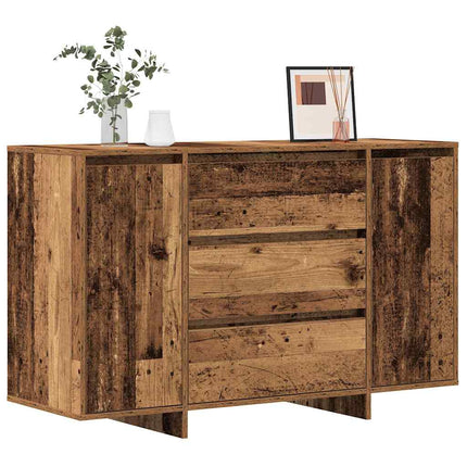 Sideboard med låda Gammalt trä 120 x 41 x 75 cm Konstruerat trä