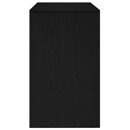 Sideboard med låda Svart Ek 120 x 41 x 75 cm Konstruerat trä